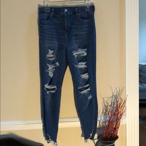 American Eagle Distressed Skinny Stretch Jeans